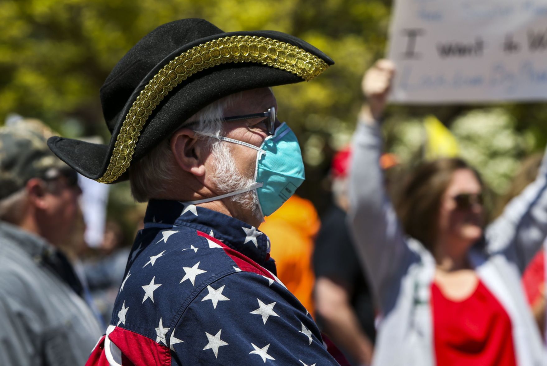 Citizens protest stay-home order